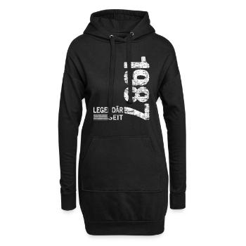 Geburtstag Geboren 1987 Mann Legendär seit 1987 - Hoodie-Kleid - Schwarz - Vorne