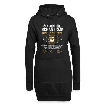 Schonend Behandeln Oldtimer Baujahr 1967 Geboren - Hoodie-Kleid - Schwarz - Vorne