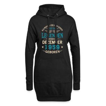 Tous les peuples naissent égaux Décembre 1959 - Sweat-shirt à capuche long Femme - noir - Devant