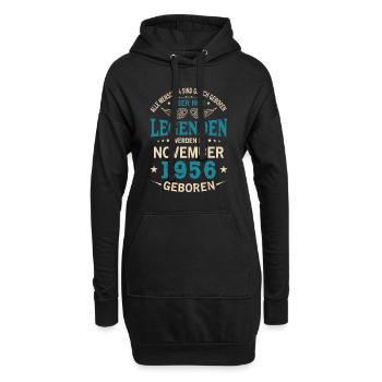 Alle Menschen Sind Gleich Geboren November 1956 - Hoodie-Kleid - Schwarz - Vorne