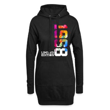 58. GEBURTSTAG LIMITED EDITION 1968 - Hoodie-Kleid - Schwarz - Vorne
