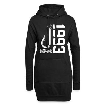 LIMITED EDITION 1993 ANGLER 33. GEBURTSTAG ANGELN - Hoodie-Kleid - Schwarz - Vorne
