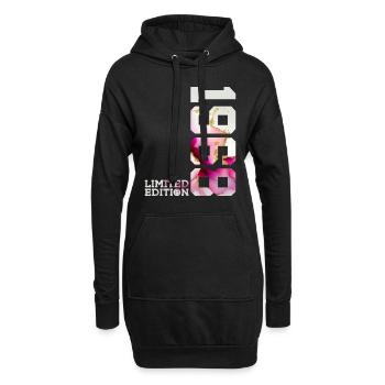 58. GEBURTSTAG 58 JAHRE LIMITED EDITION 1968 - Hoodie-Kleid - Schwarz - Vorne