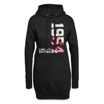72. GEBURTSTAG 72 JAHRE LIMITED EDITION 1954 - Hoodie-Kleid - Schwarz - Vorne