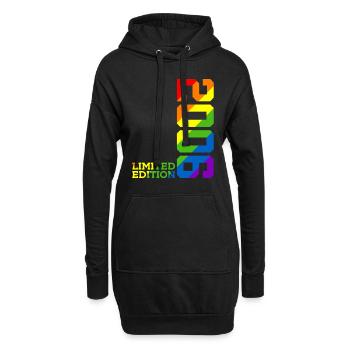 LGBTQ 2006 REGENBOGEN QUEER 19. GEBURTSTAG PRIDE - Hoodie-Kleid - Schwarz - Vorne