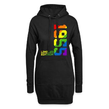 LGBTQ 1955 RAINBOW QUEER 70TH BIRTHDAY PRIDE - Hoodie Dress - black - Front