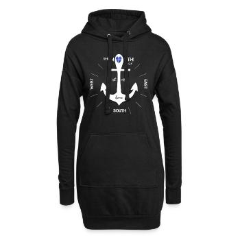 Vacances Anchor Iceland - Sweat-shirt à capuche long Femme - noir - Devant