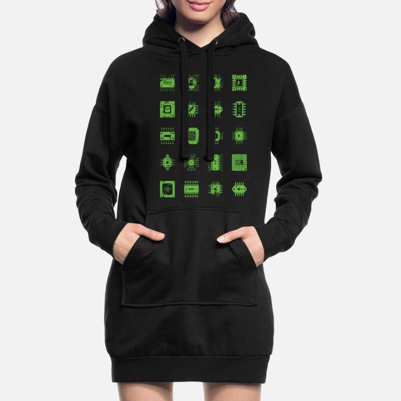 Microchips Microchip CPU Computer Scientist Hardware Hoodie Dress