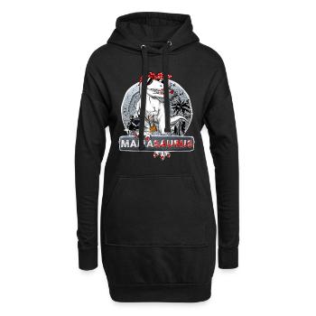 Mamasaurus Maman Dinosaure Stylé Humour Mère - Sweat-shirt à capuche long Femme - noir - Devant