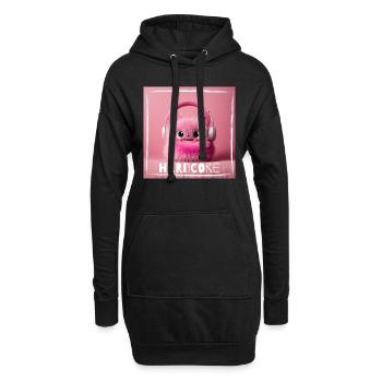 har d core - Hoodie-Kleid - Schwarz - Vorne