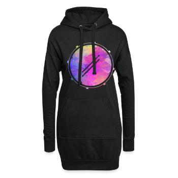 Schlagzeuger Trommel Rockband Musiker Drummer - Hoodie-Kleid - Schwarz - Vorne