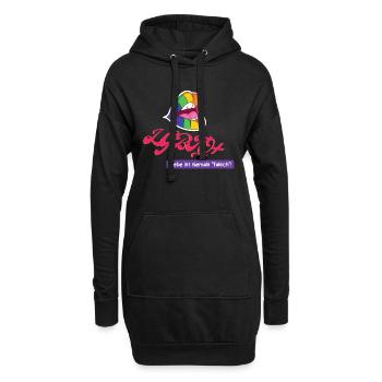 LGBTQ+ - T-Shirt - Hoodie-Kleid - Schwarz - Vorne