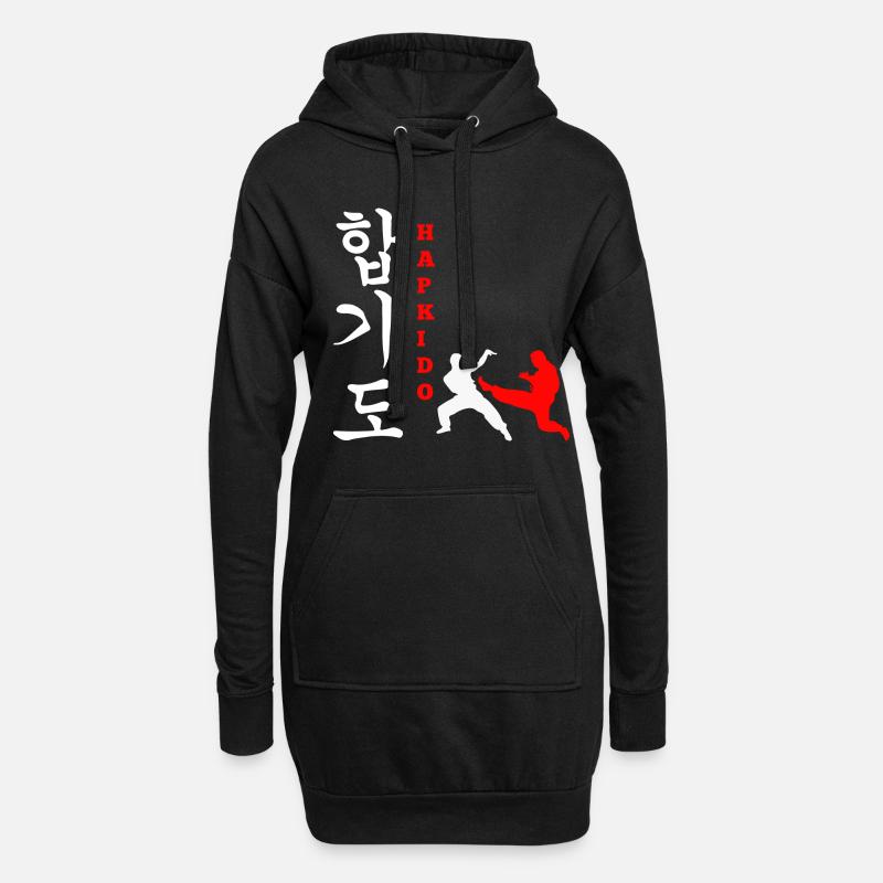 Hapkido-Kampfkunst-Geschenk - Hoodie-Kleid - Schwarz