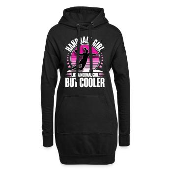 Handballeur handballeur - Sweat-shirt à capuche long Femme - noir - Devant