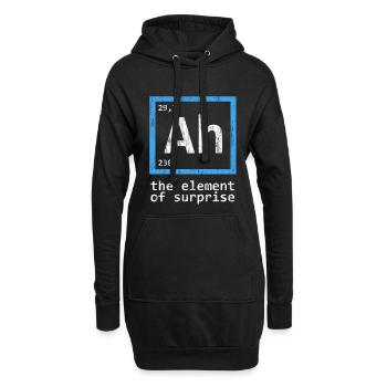 Élément du tableau périodique Surprise - Sweat-shirt à capuche long Femme - noir - Devant