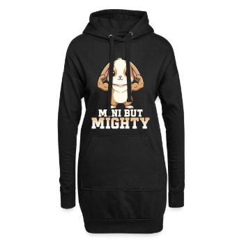 Holland Lop Rabbit Humor - Hoodie-Kleid - Schwarz - Vorne