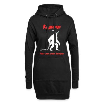 Krampus - Hoodie-Kleid - Schwarz - Vorne