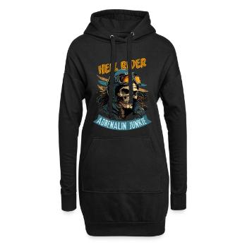 Hell Rider - Adrenalin Junkie - Hoodie-Kleid - Schwarz - Vorne