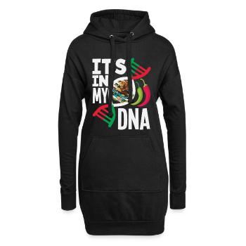 Mexiko Stolz & Heimat Mexikaner Mexico Flagge - Hoodie-Kleid - Schwarz - Vorne