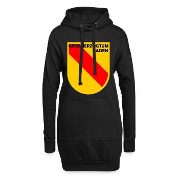 Heraldik Schild Baden Emblem - Hoodie-Kleid - Schwarz - Vorne