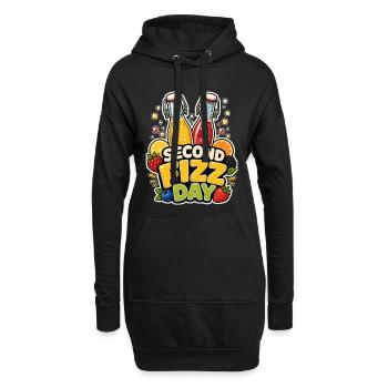 SECOND FIZZ DAY - Hoodie Dress - black - Front