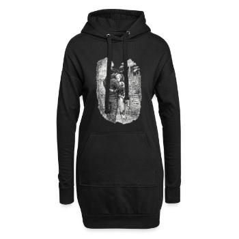 The Future Is Human and Machine – AI & Robot Futur - Hoodie Dress - black - Front