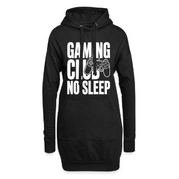 Manette Gaming Club Sans Sommeil - Sweat-shirt à capuche long Femme - noir - Devant