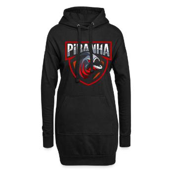Piranha Piranhas Piranha-Liebhaber-Shirt Lustige P - Hoodie-Kleid - Schwarz - Vorne