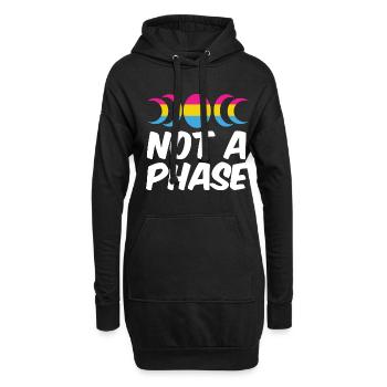 Not A Phase Gay Bisexual Pride Rainbow Lgbtq Diver - Hoodie-Kleid - Schwarz - Vorne