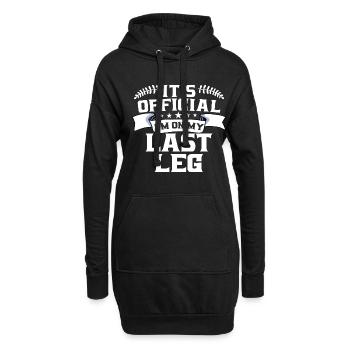 Bein Amputiert Arm Kämpfer Geschenk - Hoodie-Kleid - Schwarz - Vorne
