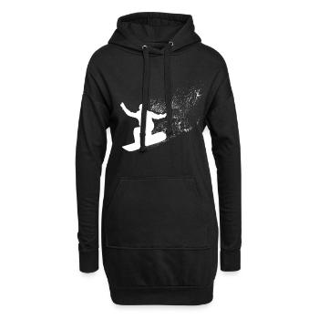 Snowboard, Halfpipe, Wintersport, Skiurlaub - Hoodie-Kleid - Schwarz - Vorne