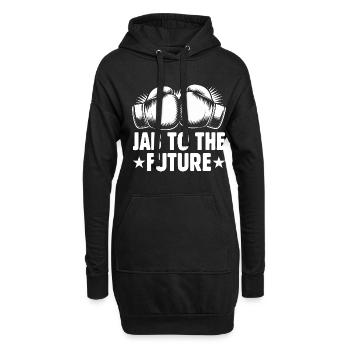 Jab To The Future Boxer Sports Gym de musculation - Sweat-shirt à capuche long Femme - noir - Devant