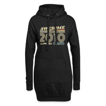 Vintage 2010 Rétro - Cadeau D’anniversaire 2010 - Sweat-shirt à capuche long Femme - noir - Devant