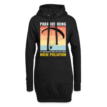 Motorschirmpilot Motorschirm Motorschirm - Hoodie-Kleid - Schwarz - Vorne