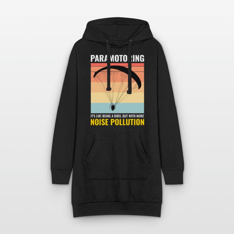 Paramotor Pilot Paramotoring Powered Paraglider Hoodie Dress
