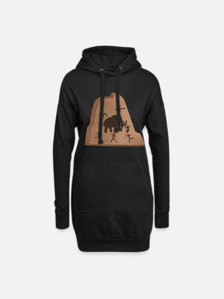 Mammut Steinzeit - Hoodie-Kleid - Schwarz