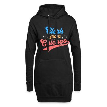 Retro Graphic Bank Clerk Bookkeeper Bank Employee - Hoodie-Kleid - Schwarz - Vorne