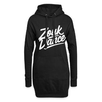 Cadeau de danse Zouk - Sweat-shirt à capuche long Femme - noir - Devant