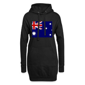 Australien Flagge Down Under Australische Fahne - Hoodie-Kleid - Schwarz - Vorne