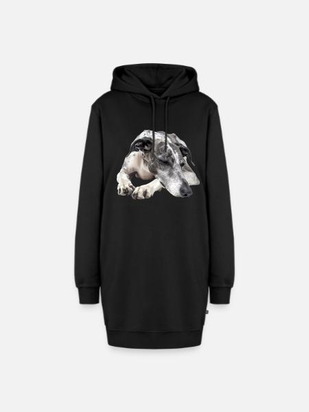 Greyhound - Hoodie-Kleid - Schwarz