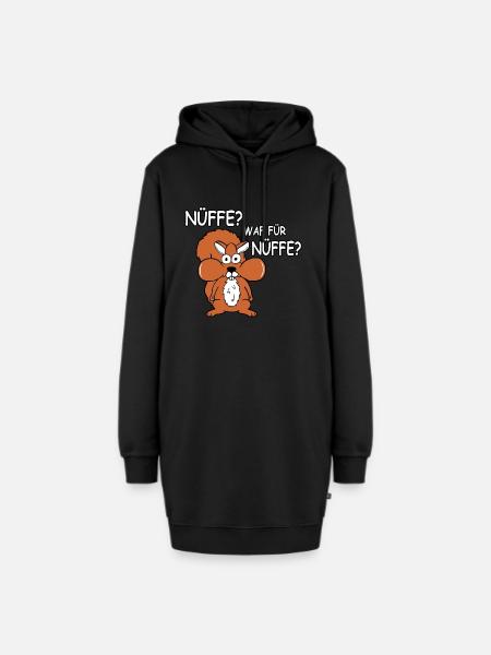 Nüffe - Hoodie-Kleid - Schwarz
