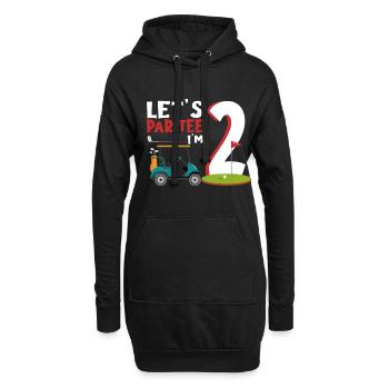 Geschenk für Minigolfspieler - Hoodie-Kleid - Schwarz - Vorne