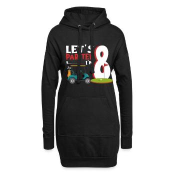 Geschenk für Minigolfspieler - Hoodie-Kleid - Schwarz - Vorne