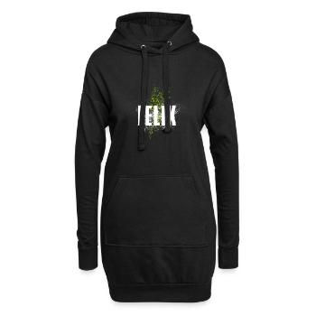 Félix - Sweat-shirt à capuche long Femme - noir - Devant