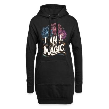Pyrotechniker Feuerwerk Pyrotechnik - Hoodie-Kleid - Schwarz - Vorne