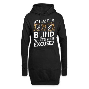 Blinde Blindheit Sehbehinderte Menschen - Hoodie-Kleid - Schwarz - Vorne