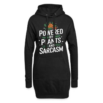Végétarien Végétalien Végétarien Végétarien - Sweat-shirt à capuche long Femme - noir - Devant