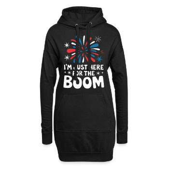 Pyrotechnie Feux d’artifice Pyrotechnie - Sweat-shirt à capuche long Femme - noir - Devant