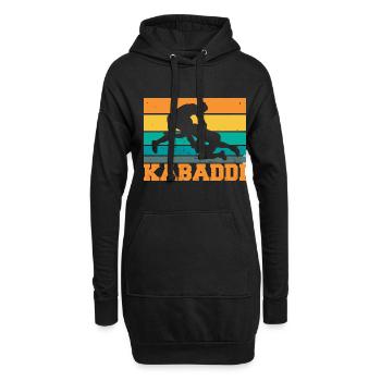 Geschenk für Kabaddi Liebhaber - Hoodie-Kleid - Schwarz - Vorne