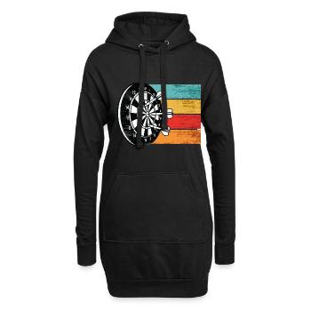 Dart - Sweat-shirt à capuche long Femme - noir - Devant